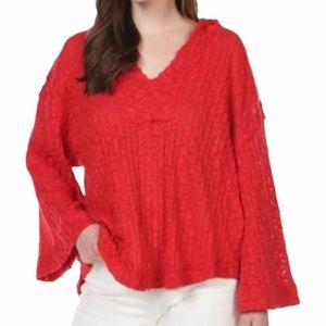 Free People
Baja Babe Wide Sleeve Hoodie Top Sm